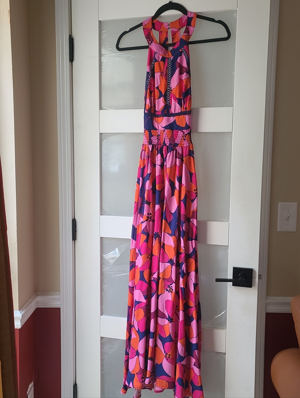 NWT Able the Label Halter Floral Maxi Dress.  GUC